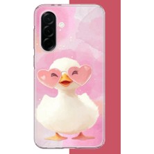 Aksesuarist Samsung Galaxy A36 Uyumlu Gözlüklü Yavru Ördek Baskılı Silikon Kılıf
