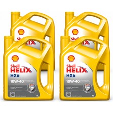 Shell Helix Hx6 Motor Yağı 10W-40 4 Adet x 4 Litre