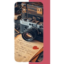 Aksesuarist Samsung Galaxy M15 Uyumlu Paloroid Kamera Baskılı Silikon Kılıf