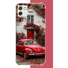 Aksesuarist Samsung Galaxy A03 Uyumlu Kırmızı Vos Vos Baskılı Silikon Kılıf