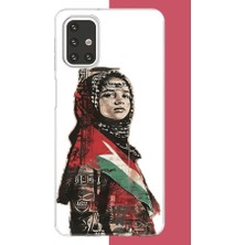 Aksesuarist Samsung Galaxy M31S Uyumlu Filistin2 Baskılı Silikon Kılıf