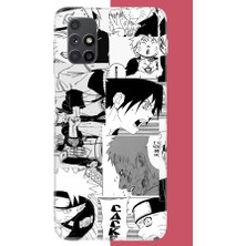 Aksesuarist Samsung Galaxy M51 Uyumlu Naruto Kolaj2 Baskılı Silikon Kılıf