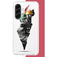 Aksesuarist Samsung Galaxy A16 Uyumlu Filistin Harita Baskılı Silikon Kılıf