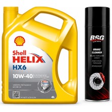 Shell Helix Hx6 Motor Yağı 10W-40 4 Litre + Balata Spreyi 500 ml