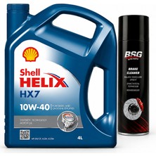 Shell Helix Hx7 Motor Yağı 10W-40 4 Litre + Balata Spreyi 500 ml