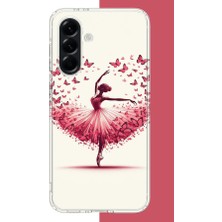 Aksesuarist Samsung Galaxy A56 Uyumlu Kelebekli Balerin Baskılı Silikon Kılıf