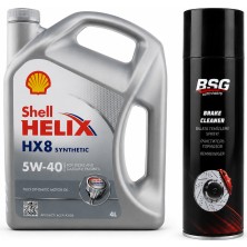 Shell Helix Hx8 Motor Yağı 5W-40 4 Litre + Balata Spreyi 500 ml