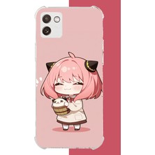 Aksesuarist Samsung Galaxy A03 Uyumlu Kawaii Küçük Kız Baskılı Silikon Kılıf