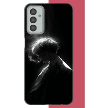 Aksesuarist Samsung Galaxy M13-M23 Uyumlu Karanlıktaki Anime Karakteri Baskılı Silikon Kılıf