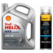 Shell Helix Hx8 Motor Yağı 5W-40 4 Litre + Klima Bombası 200 ml