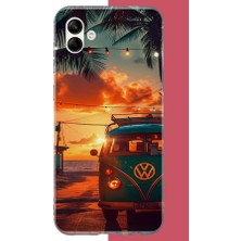 Aksesuarist Samsung Galaxy A06 Uyumlu Vw Güneş Batımı.jpeg Baskılı Silikon Kılıf