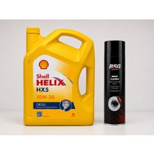 Shell Helix Hx5 Dizel 10W-30 7 Litre + Balata Spreyi 500 ml
