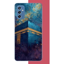 Aksesuarist Samsung Galaxy M52 Uyumlu Kabe1 Baskılı Silikon Kılıf