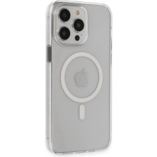 TeknoKapsül iPhone 14 Pro Max Kılıf Tron Şeffaf Magsafe Kapak - Şeffaf