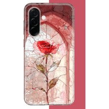 Aksesuarist Samsung Galaxy A36 Uyumlu Pencereki Gül Baskılı Silikon Kılıf