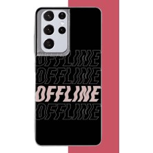 Aksesuarist Samsung Galaxy S21 Ultra Uyumlu Offline Mod Baskılı Silikon Kılıf