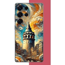 Aksesuarist Samsung Galaxy S25 Ultra Uyumlu Galata Baskılı Silikon Kılıf