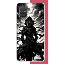 Aksesuarist Samsung Galaxy A71 Uyumlu Karanlık Gölge Anime Karakter Baskılı Silikon Kılıf