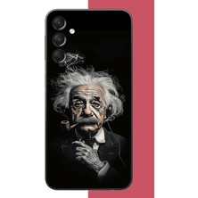 Aksesuarist Samsung Galaxy A24 Uyumlu Einstein Baskılı Silikon Kılıf