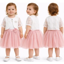 Breeze Kız Bebek Dantel Işlemeli Bolero
