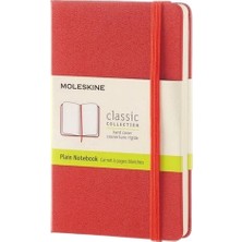 Moleskine Sert Kapak Defter Kırmızı (Çizgisiz - 11,5X18) - 6642