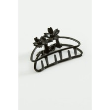 Bijuteri Net Çiçek Metal Mandal Toka 4 cm