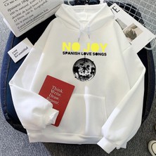 Tarzsokak Beyaz Hiçbir Sevinç Ispanyolca Aşk Kıları Hoodies Grafik