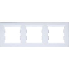 TeknoKapsül Schneider Electric EPH5800321 EPH5800321 Çerçeve, 3 Parça, Beyaz