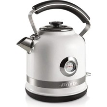Ariete Moderna Su Isıtıcı Beyaz 2854/01 - Modern Kettle 1,7 Litre, 2000 Watt, Paslanmaz Çelik Gövde, Su Sıcaklığını Gösteren Termometre, 360° Kablosuz Taban