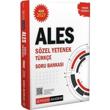 Akm Kitap 2027 Ales Sözel Yetenek Türkçe Tamamı Çözümlü Soru Bankası Pegem Yayınları
