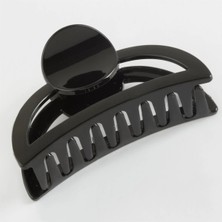 Bijuteri Net 8  cm Oval Siyah Renkli Mandal Toka 1 Adet