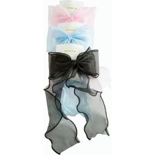 Bijuteri Net Fiyonglu Tüllü Otomatik Toka 24 cm