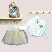 Missrose Kız Bebek Üçlü Etekli Takım