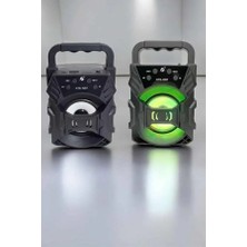 Azrlya Taşınabilir Bluetooth Hoparlör LED Işıklı Uzun Pil Ömrü