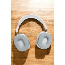 Azrlya P9 Plus Kablosuz Kulak Üstü Bluetooth Kulaklık Beyaz Mikrofonlu Kulaküstü Kablosuz Kulaklık