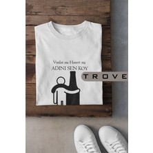 Tarzsokak Unısex Kadın Erkek Müslüm Gürses Vuslat Hasret Dost Keder Siyah Beyaz % 100 Pamuk Tasarım T-Shirt