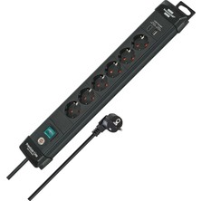 TeknoKapsül Brennenstuhl Premium-Line Serisi 6 Soketli Usb-C 30W ve USB 18W Şarj Destekli 3 Metre Uzatma Kablolu Priz