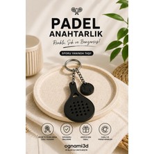 Ognami 3D Baskı Padel Raketi Anahtarlık - Renk Seçenekli Mini Padel Anahtarlık