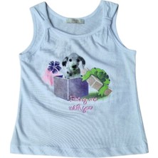 Çikoby Kız Bebek Askılı Yazlık T-Shirt