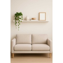 Empressco 120 cm Beyaz Mdf Gizli Montaj Ahşap Duvar Rafı, Uçan Kitaplık
