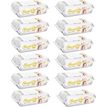 TeknoKapsül Sleepy Sensitive Islak Havlu 12 x 90'lı 12 Paket 1080 Yaprak