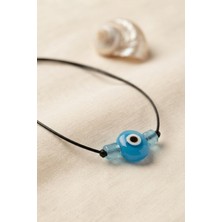 Nemere Handmade Bohem Açık Mavi Nazar Kolye TJ-BKO11199