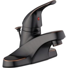 TeknoKapsül Middleton 4 Inç Centerset 1 Saplı Banyo Bataryası Yağ Ovuşturdu Bronz