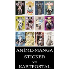 Akılçelen Kitaplar Death Note 1-12 Eksiksiz Manga Seti (12 Kitap) / Ölüm Defteri / Anime-Manga Sticker ve Kartpostal Hediyeli