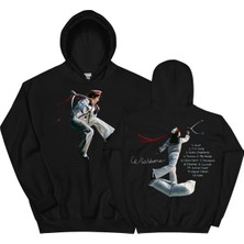 Tarzsokak Siyah Unisex Conan Gri Salıncaklı Kapüşonlular Rahat Sokak Hip Hop O-Boyun