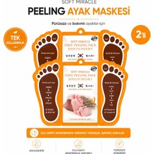 Efero 2 Adet Soft Miracle Foot Peeling - Ayak Soyucu Çorap Ölü Derileri Soyan Ayak Çorabı Peeling Maskesi