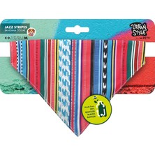 M-Pets Style Jazz Strıpes Bandana Collar (M)