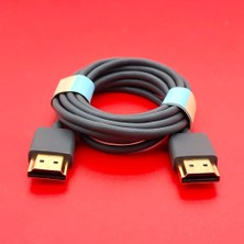 1001 HDMI Kablo 4K 2.0 Ultra Ince 1,5 Metre 3mm Esnek Taşınabilir Dijital Kablo Hızlı Görüntü Akt