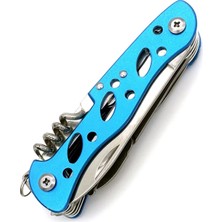 1001 Çok Amaçlı Isveç Outdoor Kamp Çakısı 111MM Büyük Boy - Paslanmaz Çelik Mavi