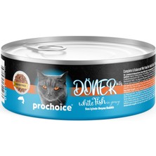 1001 Döner White Fish, Sos Içinde Beyaz Balıklı Tam & Dengeli Yetişkin Kedi Maması 70 gr x 12 Adet